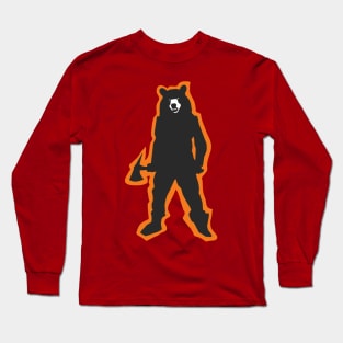 Bear Lover Gift Ideas-Camping lover Bear Paw Clothes Long Sleeve T-Shirt